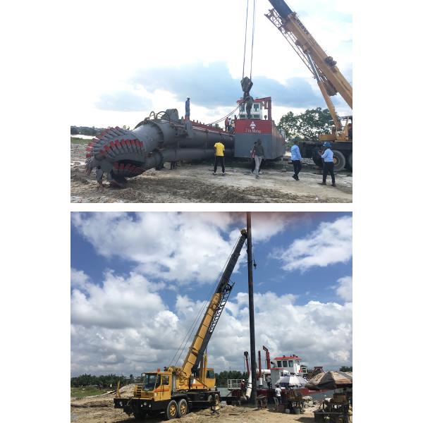 26inch Diesel Cutter Head Suction Dredge For River Sand Dredging