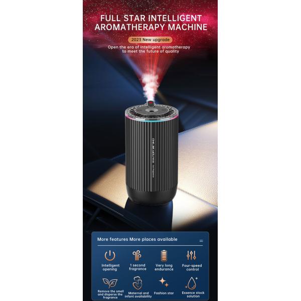 Dark Grey Alloy ABS Electronic Component Car Fragrance Diffuser For Air Freshening