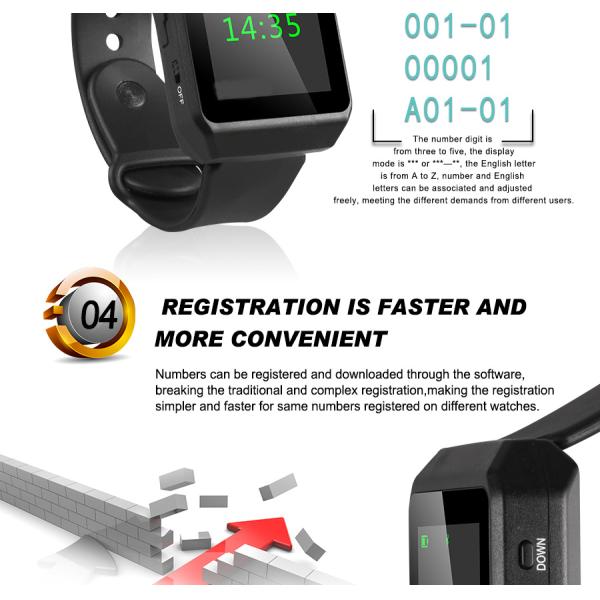 Модные непосредственно заряжающиеся портативные наручные часы с супер длинным временем ожидания и красочным дисплеем