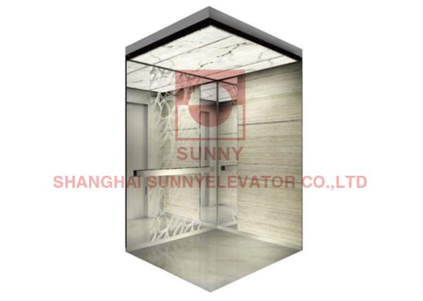 Mirror Stainless Steel Mrl Passenger Elevator For Energy Saving