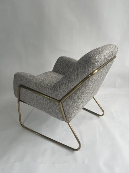 Customized Modern Fabric Chair With Stainless Steel Frame