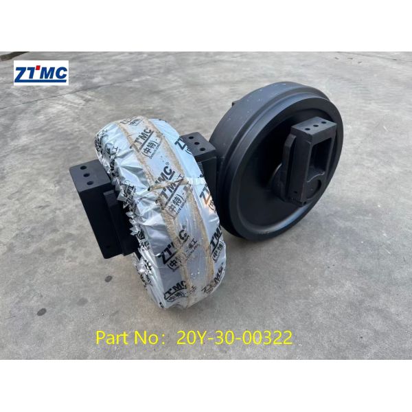 PC200 Front Idler 20Y-30-00030, Idler Wheel With Integral Forging For PC200 Excavator Undercarriage Replacement