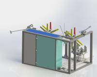 Máquina de enrolamento automática de pulverização de plástico tubos de HDPE LDPE enrolador de mangueza suave