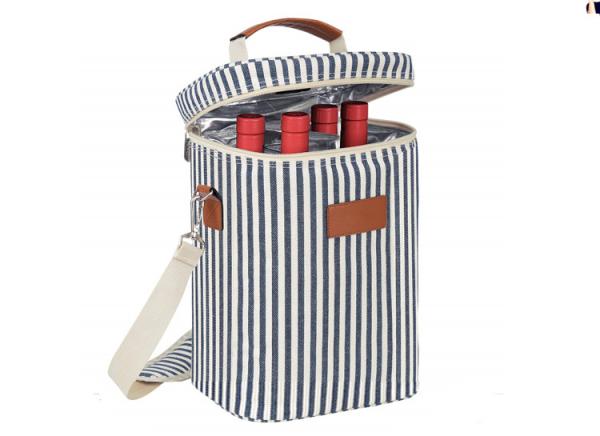 Premium quality Ice Insulated oxford wine bottle cooler bag for four wines