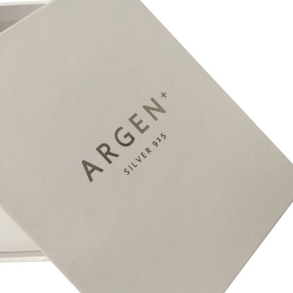 Luxury Lid And Base Box 157g Художественная бумага 1000g Картон Белые ювелирные изделия упаковочная коробка