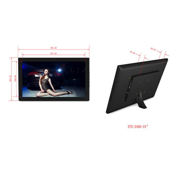 Black/White 24inch Digital Picture Frames Best Buy Video Displayer With WiFi Function