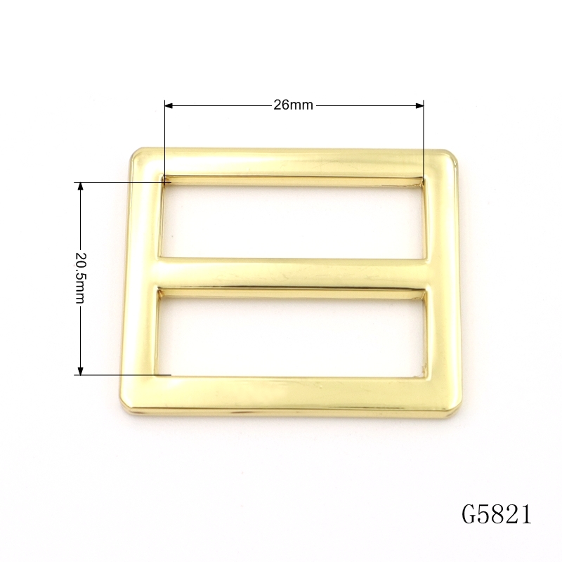 26mm Strap Adjuster Buckle Tri Glide Zinc Alloy Buckle Gold