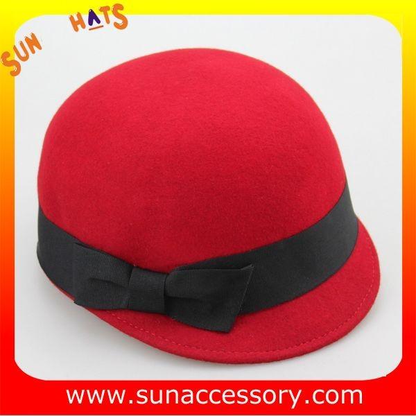 Fashion 100% Australia wool felt ladies jockey cap ,Womens jockey cap