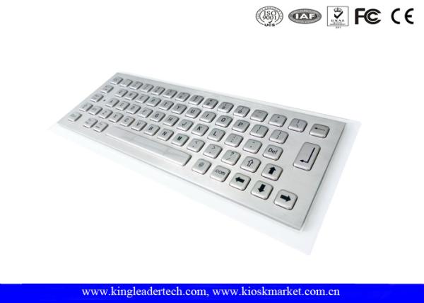 IP65 Rating Metal Kiosk Industrial Mini Keyboard With 64 Metal Compact Keys