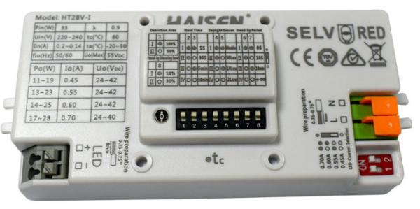 220V 240VAC Ceiling Light Motion Sensor Driver Isolated Max 28W Power