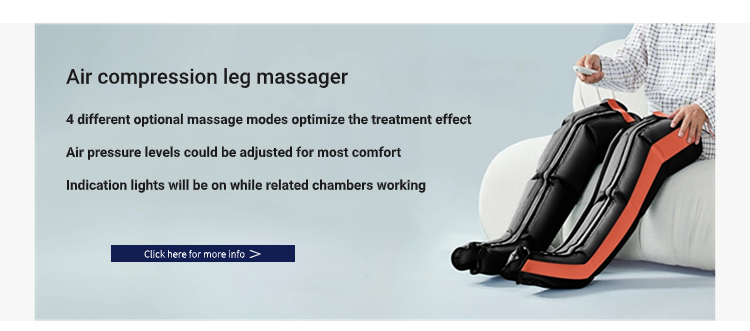 Foot and Leg Massager for Circulation with Knee Heat with Hand-held Controller air Compression Massage Boots
