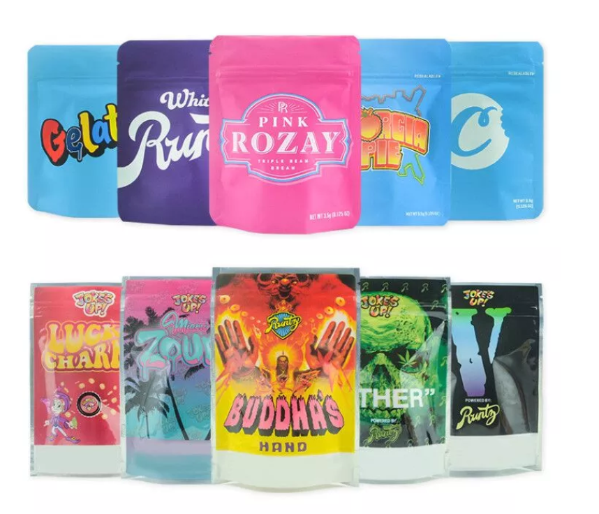 180 Micron Mylar Ziplock Stand Up Pouch For Snack Food