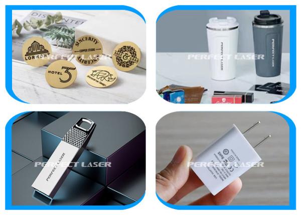 3W Desktop Mini Portátil de plástico de couro cerâmica de madeira de metal de aço inoxidável UV máquina de marcação de laser de gravura