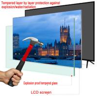 Téléviseur 100'' Smart Android LCD LED 4K Écran de télévision en verre trempé double HD