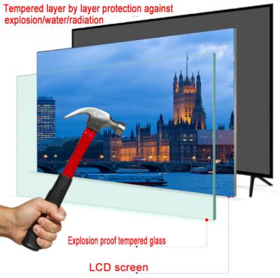 100'' Smart Android LCD LED 4K Double Tempered Glass TV Screen Television HD