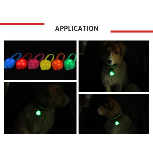 Dog LED Light Blinker Night Flash Pet Dog Cat Puppy Safety Collar Tag Hi - Visibility