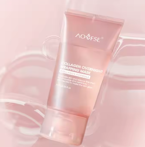 Firming Hydrating Overnight Peel Off Collagen Face Night Mask Moisturizing Collagen Night Wrapping Mask