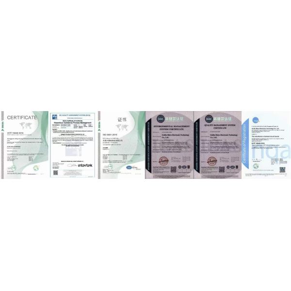 Custom HDI PCB Manufacturing Impedance Control, Rogers/FR4 Material for Medical Devices