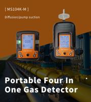 MS104K-M Analista de gas portátil de 4 en 1 O2 H2S CO Gas combustible / detector de gas múltiple LEL