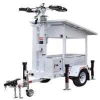 Tour lumineuse LED mobile Tour lumineuse industrielle Mast 7m Tour lumineuse solaire abordable