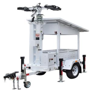 LED Mobile Light Tower Industrial Light Towers Mast 7m Affordable Solar Light
