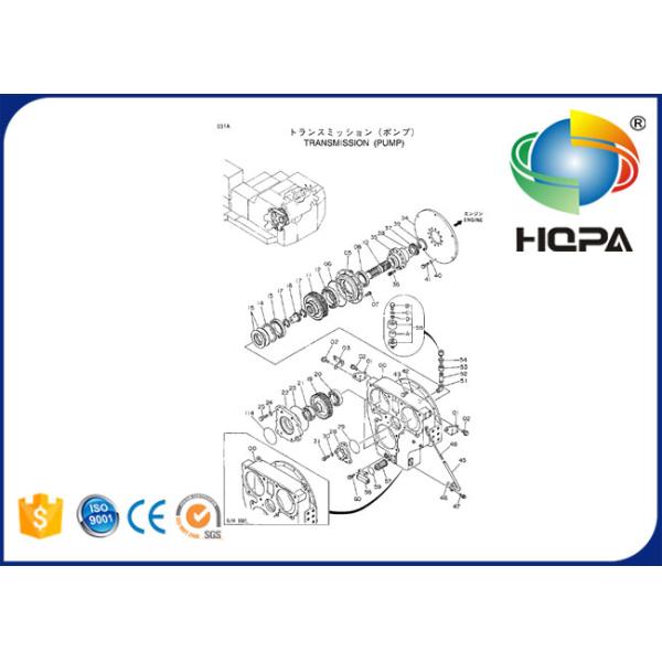 4083852 масло механического уплотнения 4641671 рамки для HITAHCI EX1800 EX1100