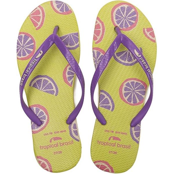 Séchage rapide Les dames de l'été Flip Flops Sandals de plage Sandals imprimé