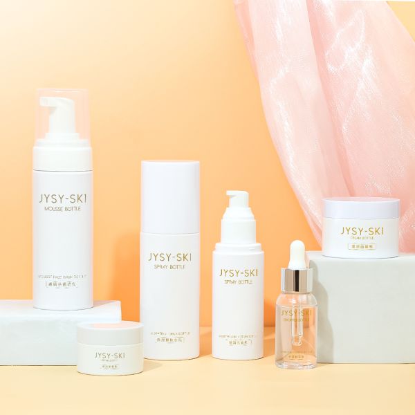 Customizable PET Plastic Cosmetic Bottle Set for Leak-Proof Skincare Packaging