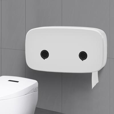 Modern Plastic Towel Tissue Paper Dispenser Wall Mount For Commercial Hotel