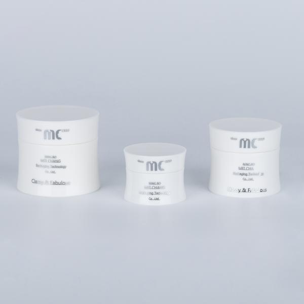 Single-Wall Design 15g 30g 50g Plastic Cosmetic Jar for Eye Serum and Regenerating Cream