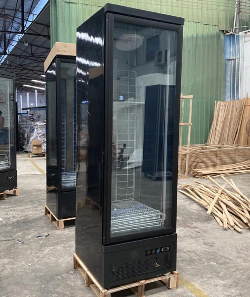 R290 Commercial Double Glass Door Beverage Display Cooler Drinks Fridge Supermarket Refrigerator Upright Freezer Showcas