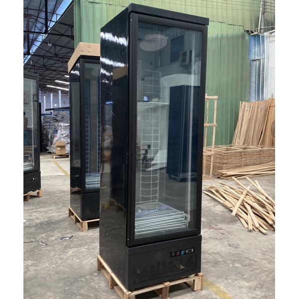Drink beverage chiller upright glass door refrigerator for supermarket