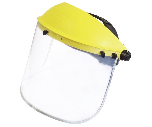 Yellow Face Shield Welding Mask PVC PC  PMMA Face Shield Safety Mask