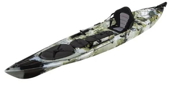 Sentarse en la parte superior del kayak personalizado recreativo Roto moldeado kayak con reposapiés ajustables