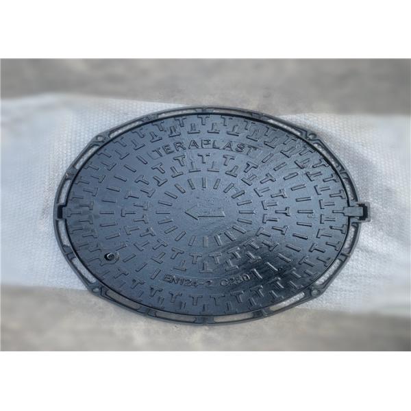Highway Airport DI Manhole Cover Single Seal Black Painted Surface Finished