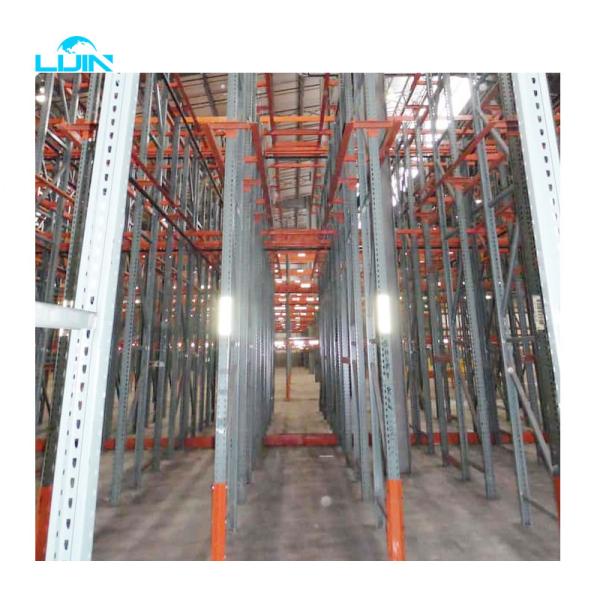 Heavy Duty Shelving Drive In Drive Through Racking System 1.5-2.5mm Depth