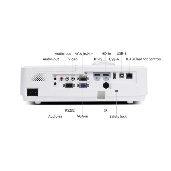 3700 Lumens WXGA Short Throw Projector 0.46 Throw Ratio Business Education