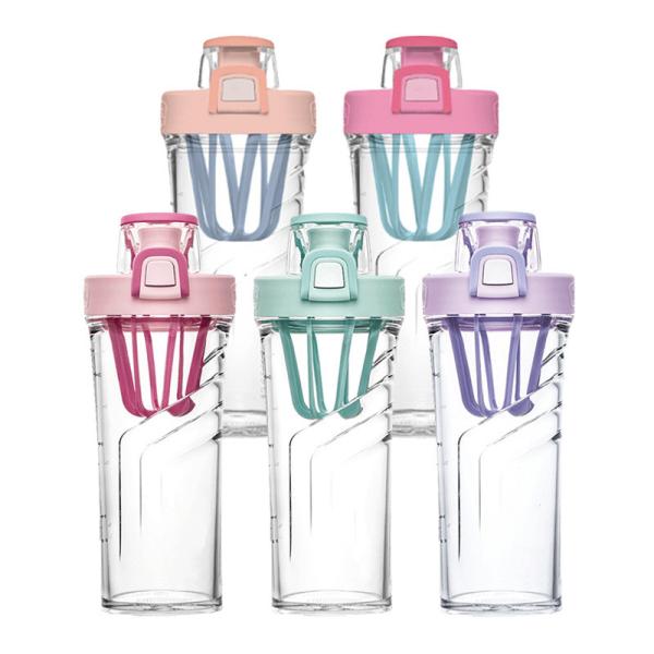 Large Plastic Workout Protein Shaker Bottles Mixing Cup With Powder Compartment