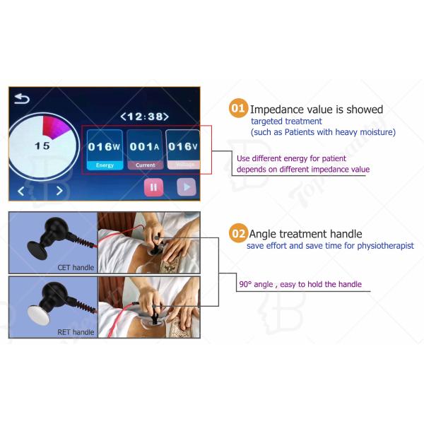 машина терапией 400W Monopolar RF Tecar для сброса боли в спине