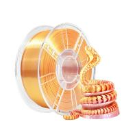 100% sans bulle haute résistance 1,75 mm soie double couleur or rose PLA 3D Printing Filament