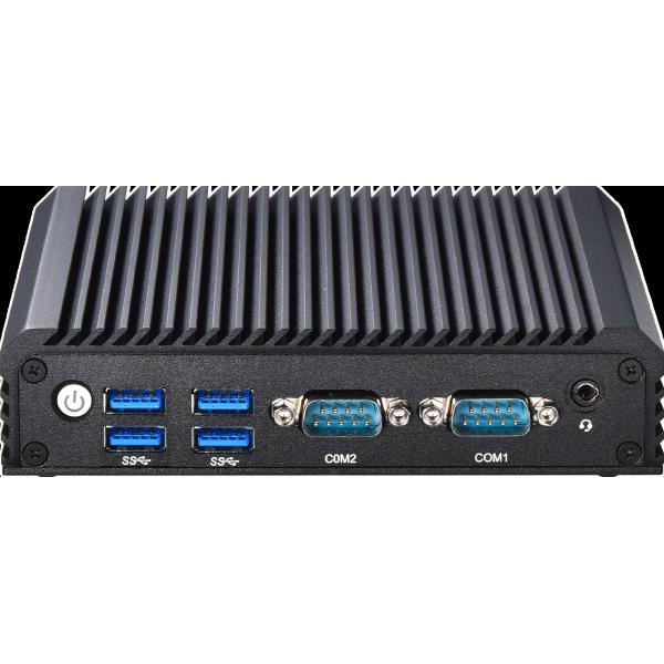 Двойной COM Двойной LAN Встроенный промышленный ПК J6412 без вентилятора мини-настольный компьютер, WiFi 6