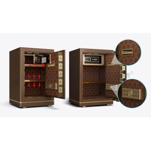Dual Alarm Office Small Safe Deposit Box OEM H600mm Smart Fingerprint Lock