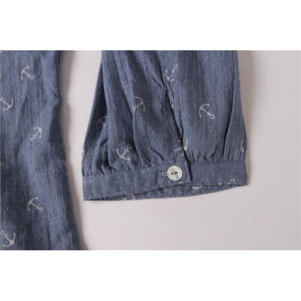 Summer Fashion Patterned Ladies Casual Shirts 6 colors 100% Bavlna