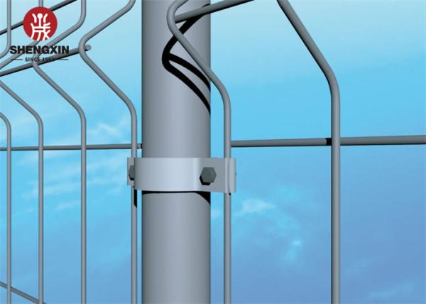 Powder Coated 1800mm Metal Wire Fence River Bank 3D Curved