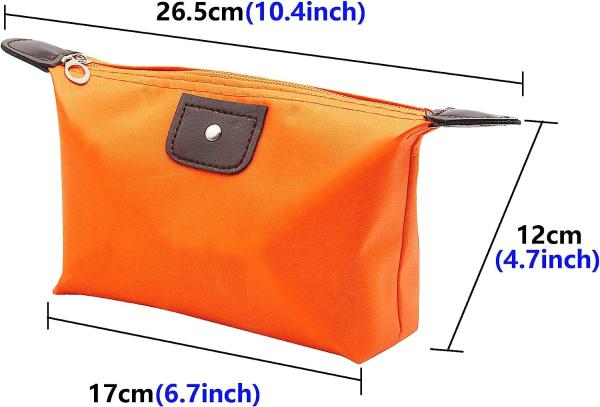 Makeup Bag Pouch Waterproof Cosmetic Storage Bags,with Zipper Travel Toiletry Organizer Packing Bag Access