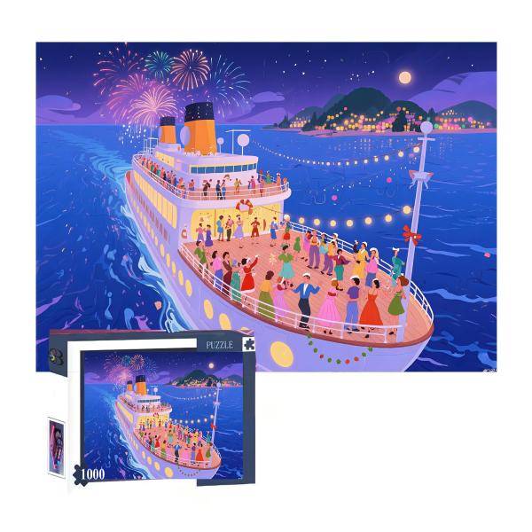 Custom Printed Jigsaw Puzzle 1000 Pieces Educational Paper