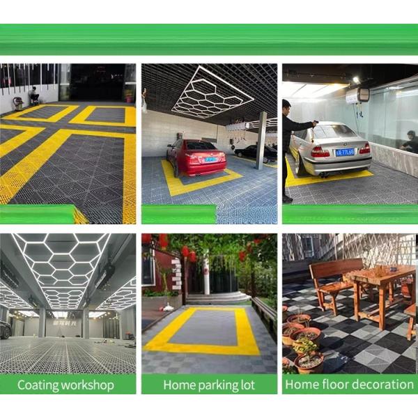 40*40*3cm Interlocking Garage Tiles Classic Design and Waterproof for Car Wash Garage