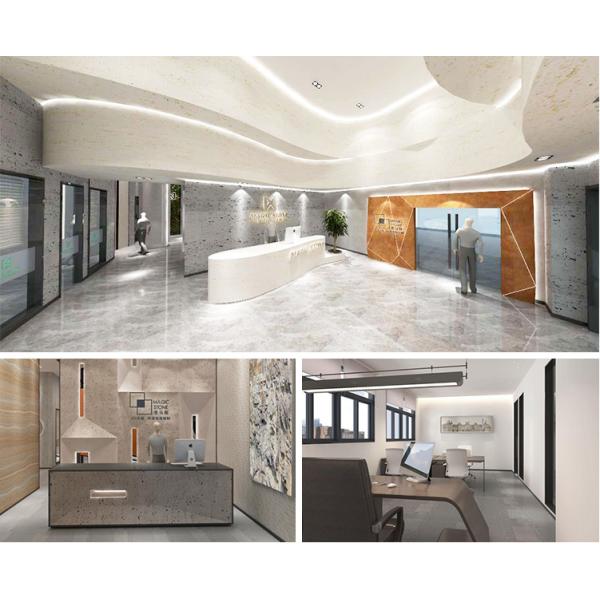 interior natural thin stone veneer wall panels Breathable Light Weight 5mm Rammed Earth Slab