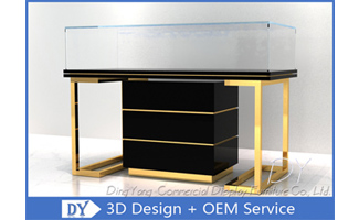 Деревянный стеклянный ювелирный дисплейный шкаф Витрина / ювелирный счетчик