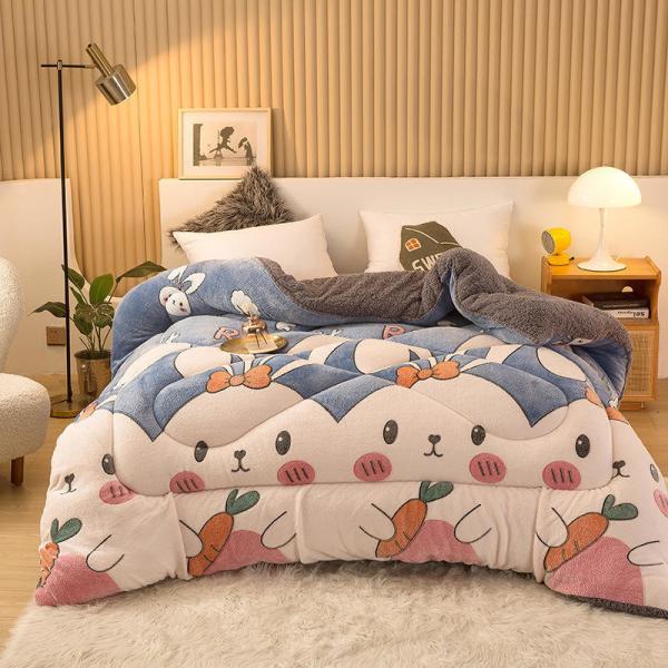 Exemplo Sustentável Super Suave Quilt de Inverno Aconchegante Aconchegante de Veludo Suave